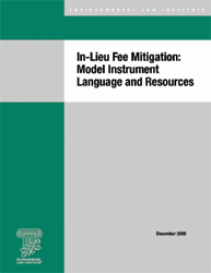In-Lieu Fee Mitigation: Model Instrument Language and Resources In-Lieu Fee Mitigation: Model Instrument Language and Resources