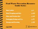Food Waste Prevention Resource Guide Series Food Waste Prevention Resource Guide Series